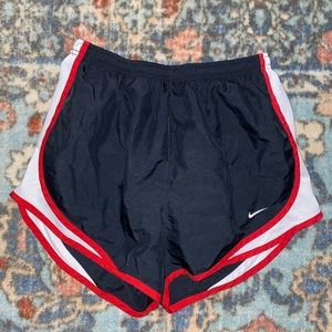 nike shorts (red/black/white)